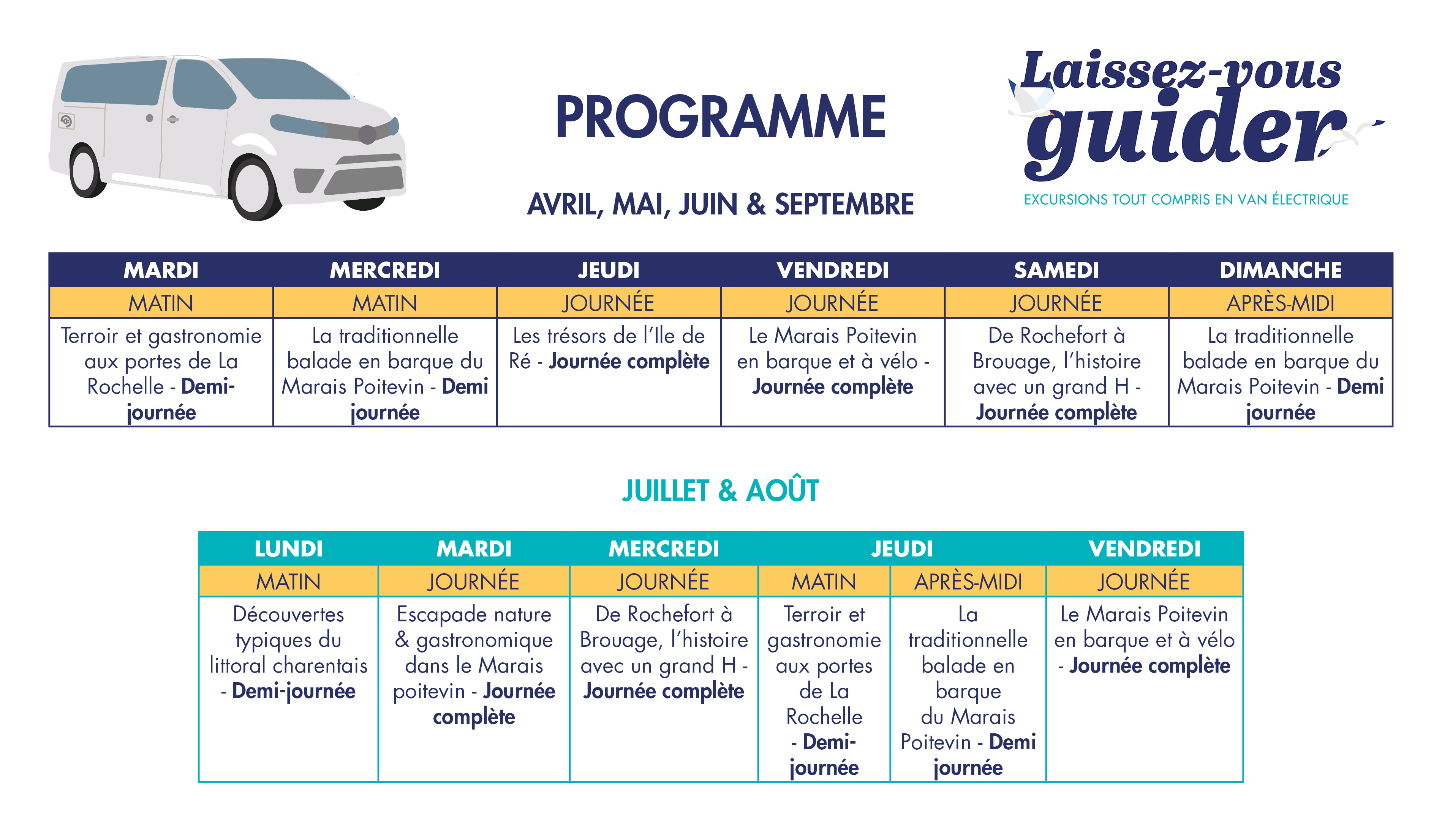 Programme La Rochelle Océan Van 2023