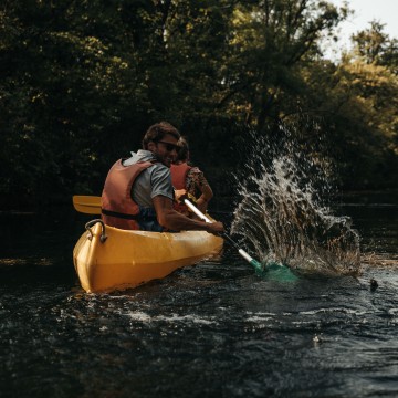 Canoë sur le Canal de Rompsay