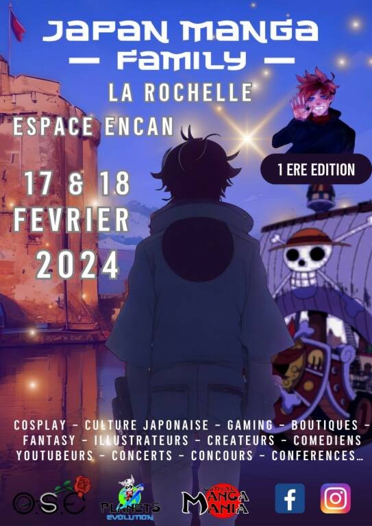 Festival Japan Manga Family Agenda complet à La Rochelle La Rochelle Tourisme