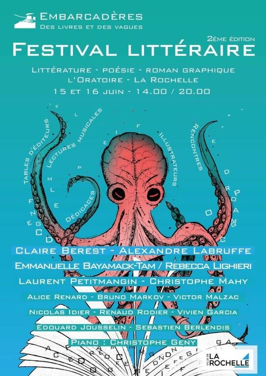 Festival - Embarcadères - Des livres et des vagues Du 15 au 16 juin 2024