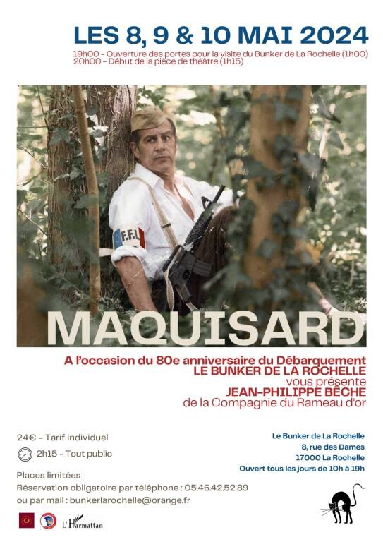 Théâtre - Maquisard Du 8 au 10 mai 2024