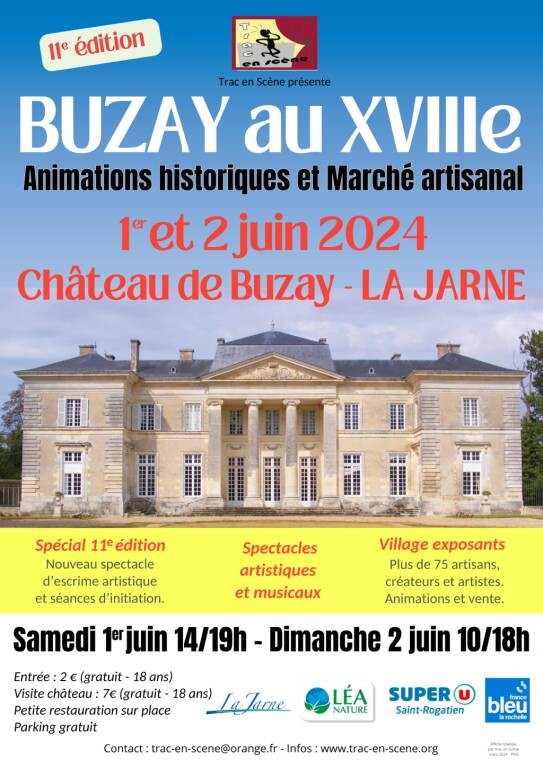 Animation - Buzay au XVIIIe Du 1 au 2 juin 2024