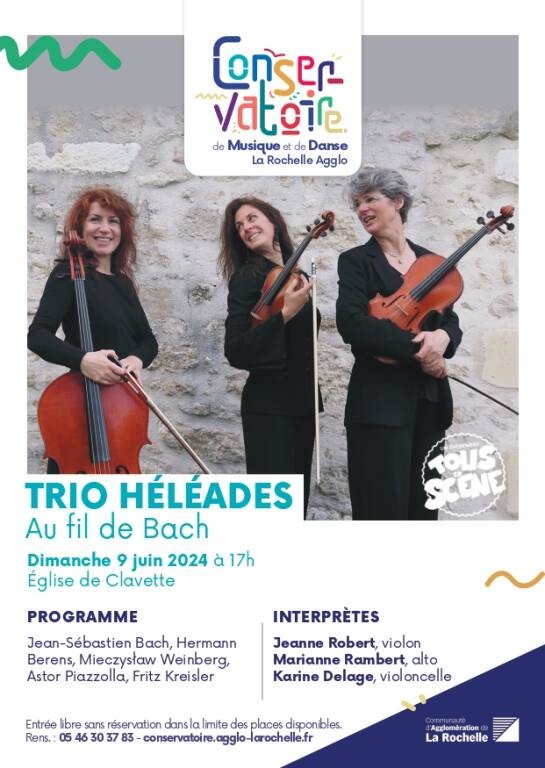 Concert - Tous en scène - Trio Héléades Le 9 juin 2024