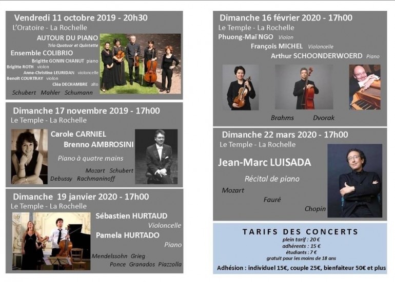 CONCERT : SOCIÉTÉ PHILARMONIQUE DE LA ROCHELLE CONCERT : SOCIÉTÉ PHILARMONIQUE DE LA ROCHELLE