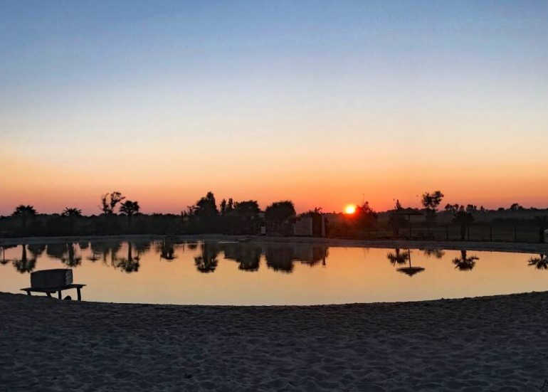coucher de soleil lac 1