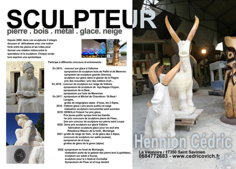 Sculpteur Cédric Hennion