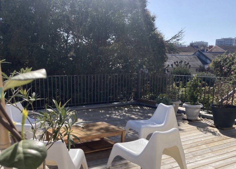 la terrasse du 1er étage