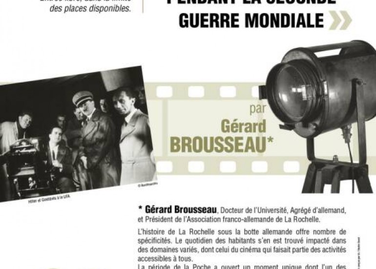 Conférence - Le cinéma à La Rochelle pendant la seconde guerre mondiale_Lagord