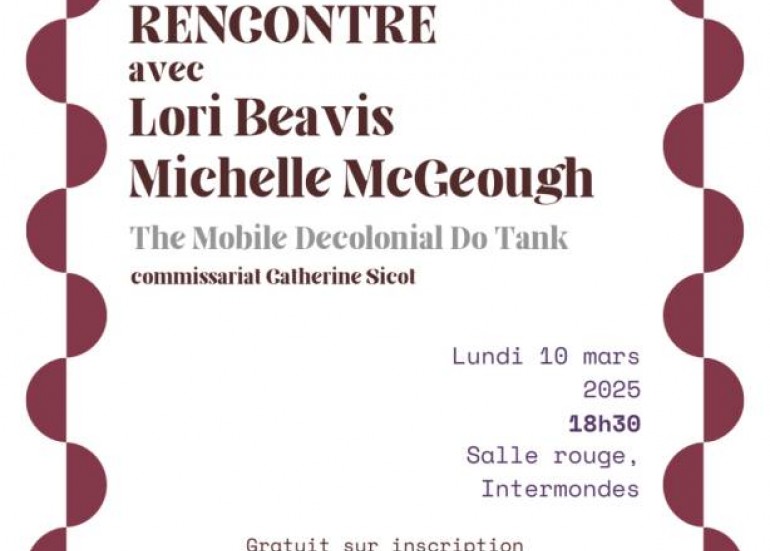 Conférence rencontre - Lori Beavis et Michelle McGeough_La Rochelle