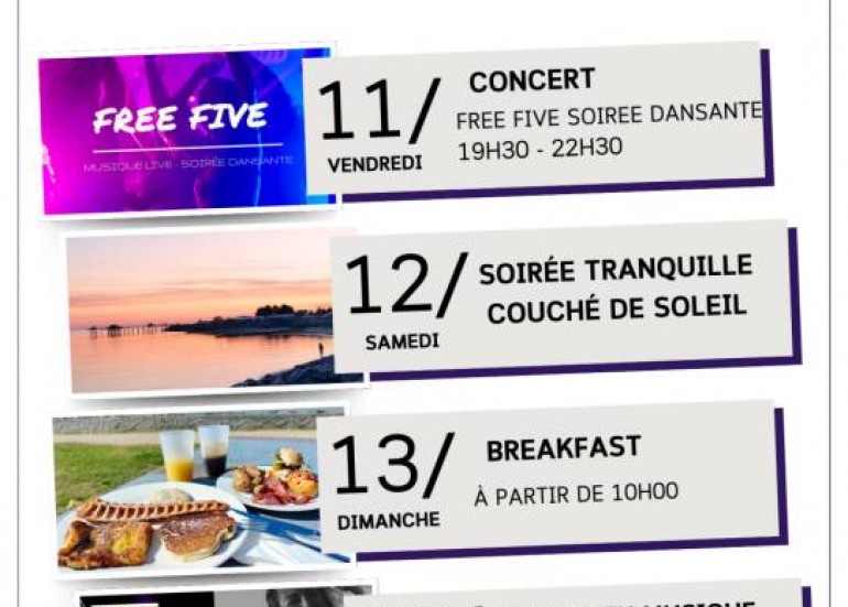 Programme 7 au 13 juillet