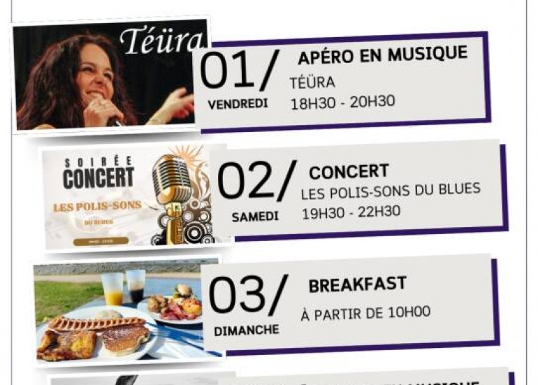 Programme 1er au 3 août