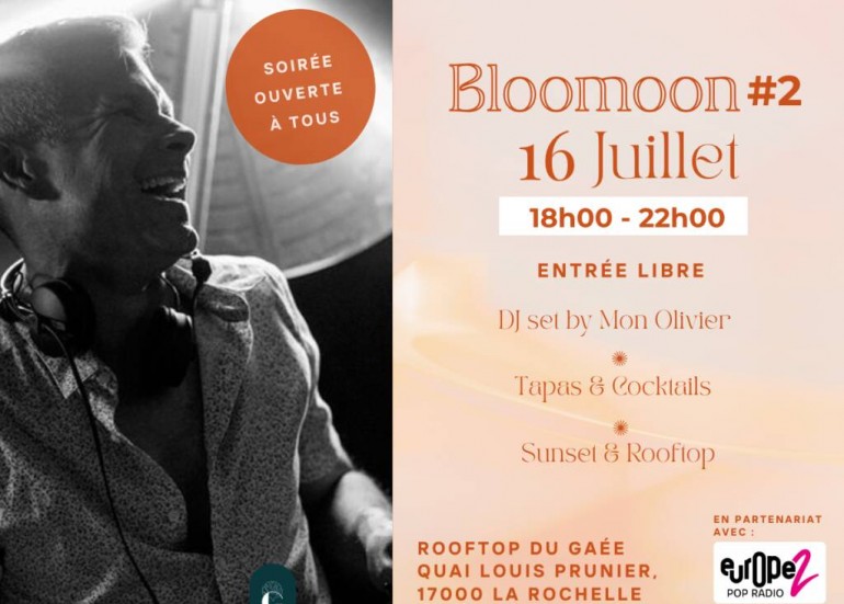 Animation - Bloomoon #2 : Dj Set by Mon Olivier, Sunset, Cocktails & Tapas