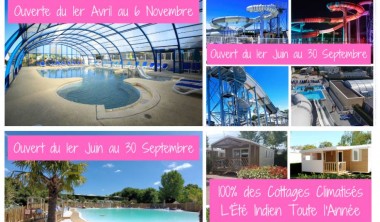 Camping Club OUVERT TOUTE L'ANNÉE - Village Vacances Le Lagon de la Prée ****