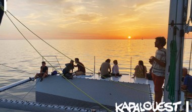 Coucher de Soleil à bord de Kapalouest