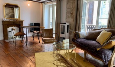Appartement 2 personnes - Le Voluptéô Une grande pièce principale sur parquet d'époque