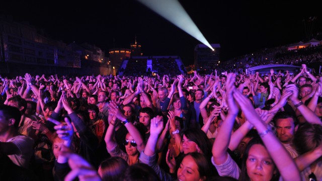 Spectateurs aux Francofolies de La Rochelle