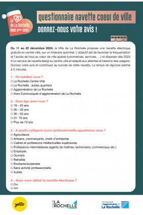 Questionnaire Navette
